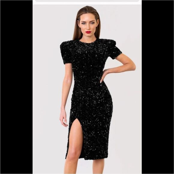 Helsi Yanira black sequin dress - Picture 1 of 6